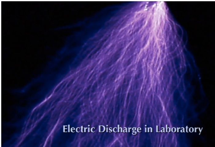Electric discharge in laboratory