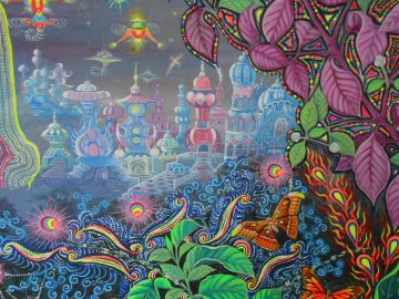 Detail of a painting by Pablo Amaringo.