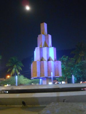 Plaza de Armas in Satipo at night