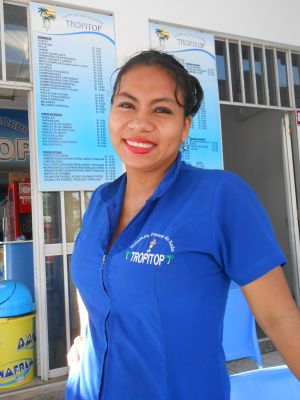 Pretty waitress in Pucallpa